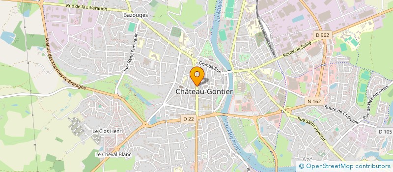 localisation de l'entreprise MONSIEUR BERTRAND COUAILLIER  CHATEAU-GONTIER-SUR-MAYENNE