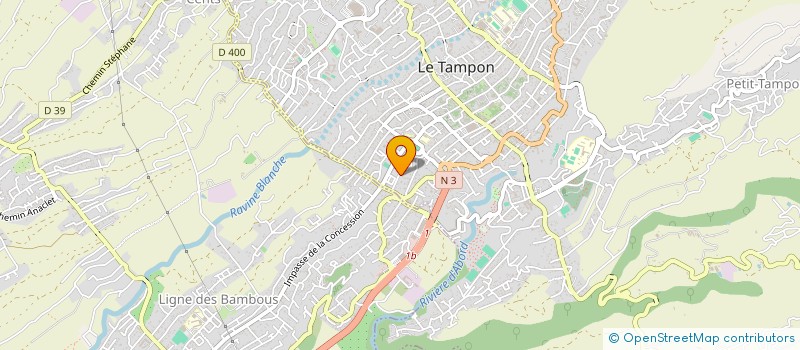 localisation de l'entreprise MONSIEUR BERTRAND COULON  LE TAMPON