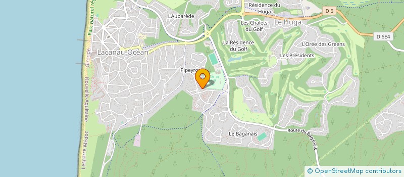 localisation de l'entreprise MONSIEUR BERTRAND COURMONT  LACANAU