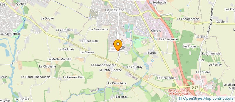 localisation de l'entreprise MONSIEUR BERTRAND COURONNE à LA MEZIERE