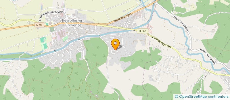 localisation de l'entreprise MONSIEUR BERTRAND COUTIER  PEYROLLES-EN-PROVENCE