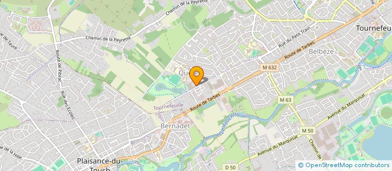 localisation de l'entreprise MONSIEUR BERTRAND CRINER  TOURNEFEUILLE