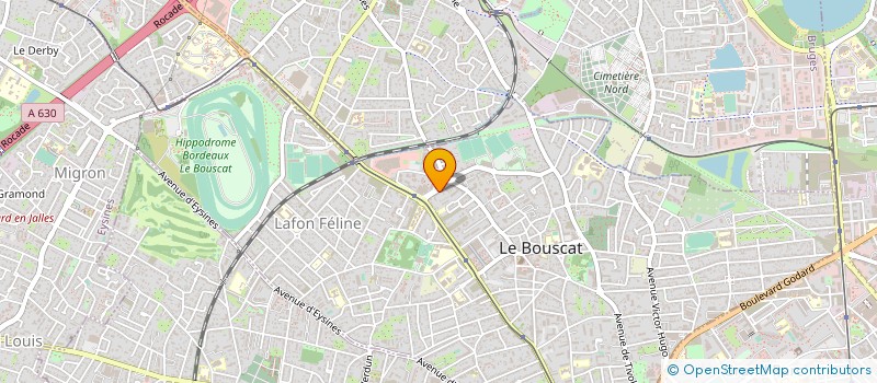 localisation de l'entreprise MONSIEUR BERTRAND CUCHET  LE BOUSCAT