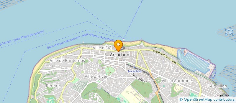 localisation de l'entreprise MONSIEUR BERTRAND CURE à ARCACHON