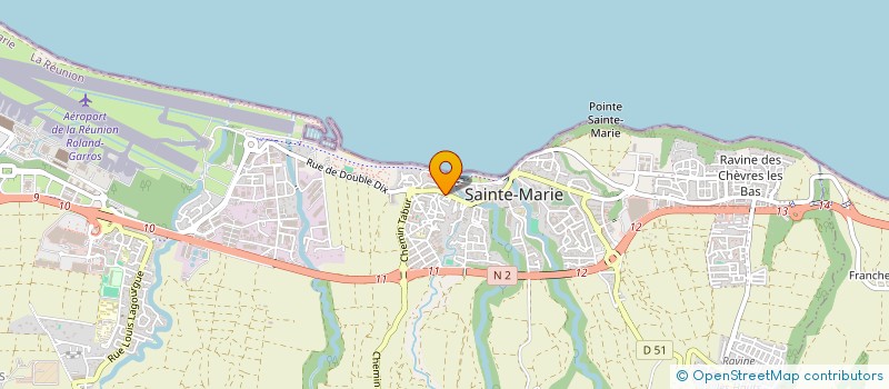 localisation de l'entreprise MONSIEUR BERTRAND DALAPA AMANA à SAINTE-MARIE
