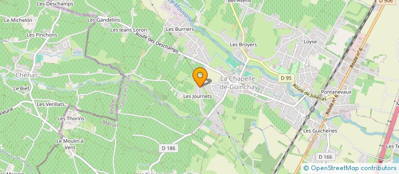 localisation de l'entreprise MONSIEUR BERTRAND DANGERON  LA CHAPELLE-DE-GUINCHAY