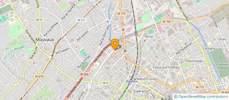 localisation de l'entreprise MONSIEUR BERTRAND DAUDRE à TOURCOING