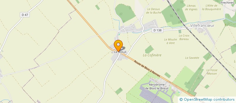 localisation de l'entreprise MONSIEUR BERTRAND DAVEAU  VILLEFRANCUR