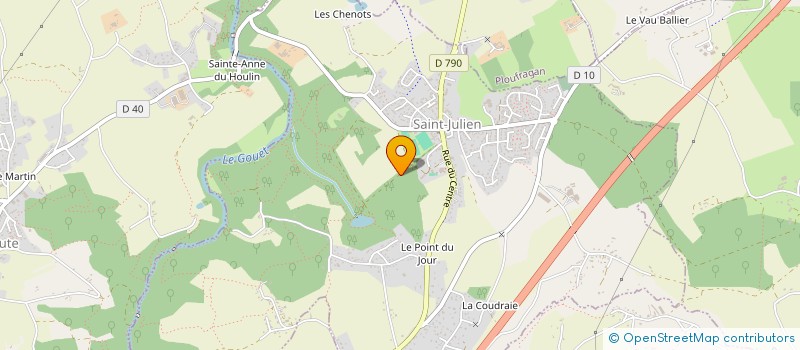 localisation de l'entreprise MONSIEUR BERTRAND DE COUESSIN  SAINT-JULIEN