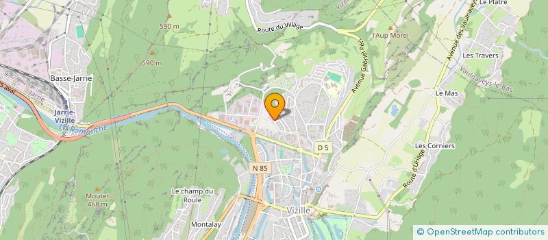 localisation de l'entreprise MONSIEUR BERTRAND DE GAUDENZI  VIZILLE