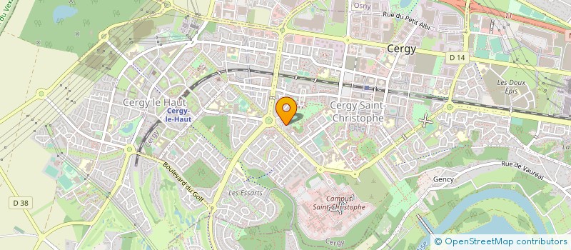 localisation de l'entreprise MONSIEUR BERTRAND DE GUALY DE SAINT ROME  CERGY