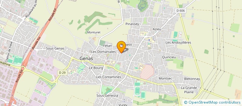 localisation de l'entreprise MONSIEUR BERTRAND DE LA FOUCHARDIERE  GENAS