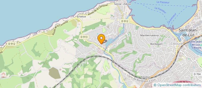 localisation de l'entreprise MONSIEUR BERTRAND DE LA ROSA  URRUGNE