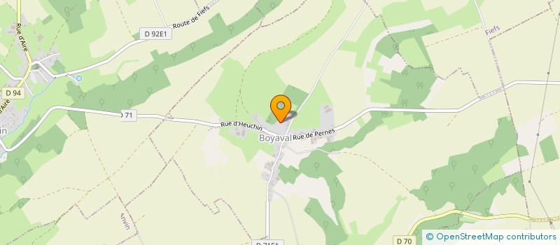 localisation de l'entreprise MONSIEUR BERTRAND DE LAAGE DE MEUX  BOYAVAL