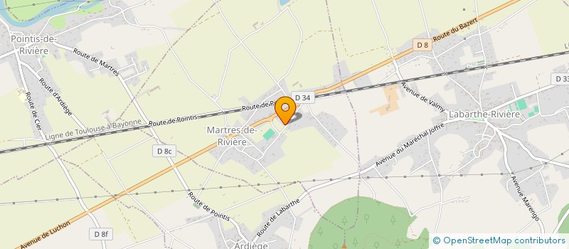 localisation de l'entreprise MONSIEUR BERTRAND DE LASSUS  MONTREJEAU