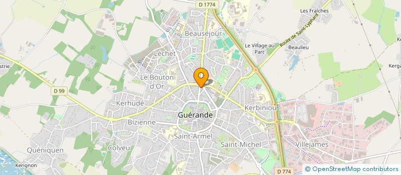 localisation de l'entreprise MONSIEUR BERTRAND DE MAURES DE MALARTIC  GUERANDE