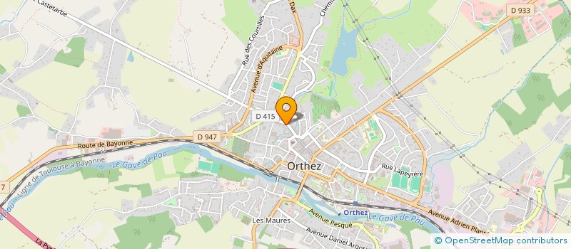 localisation de l'entreprise MONSIEUR BERTRAND DE POULPIQUET DU HALGOUET  ORTHEZ