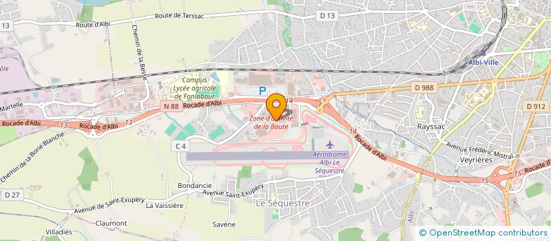 localisation de l'entreprise MONSIEUR BERTRAND DE SAUNHAC  LE SEQUESTRE