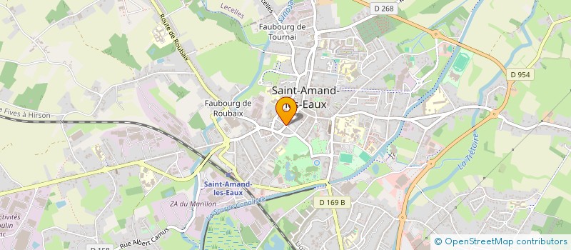 localisation de l'entreprise MONSIEUR BERTRAND DEBRABANT  SAINT-AMAND-LES-EAUX