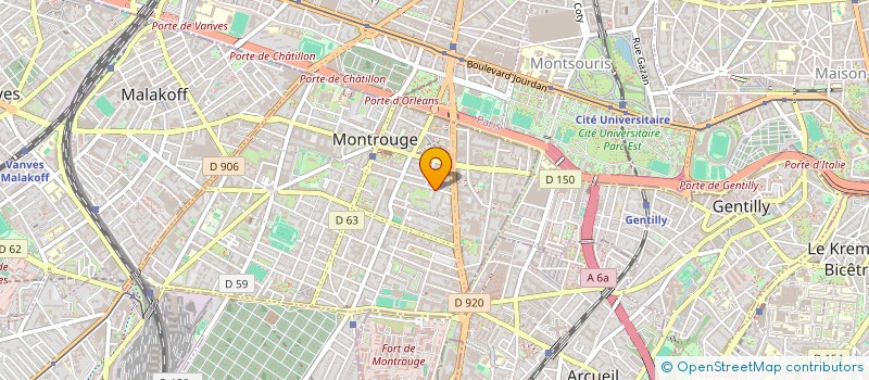 localisation de l'entreprise MONSIEUR BERTRAND DEBRAY à MONTROUGE