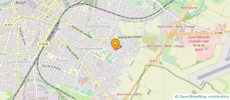 localisation de l'entreprise MONSIEUR BERTRAND DECOSSAS à NIORT