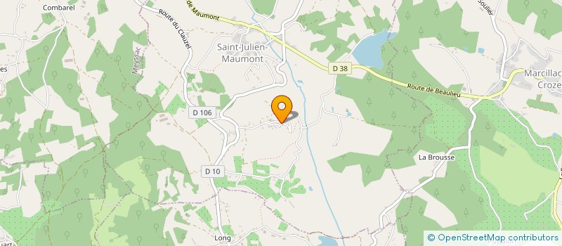 localisation de l'entreprise MONSIEUR BERTRAND DEDERICKS  SAINT-JULIEN-MAUMONT