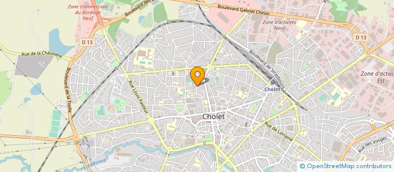 localisation de l'entreprise MONSIEUR BERTRAND DELECROIX à CHOLET