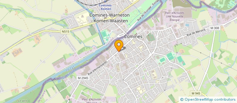 localisation de l'entreprise MONSIEUR BERTRAND DELEMOTTE  COMINES