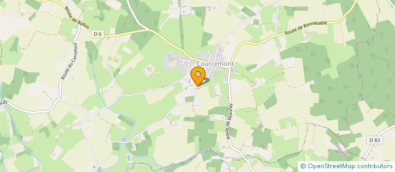 localisation de l'entreprise MONSIEUR BERTRAND DELHOMEAU  COURCEMONT