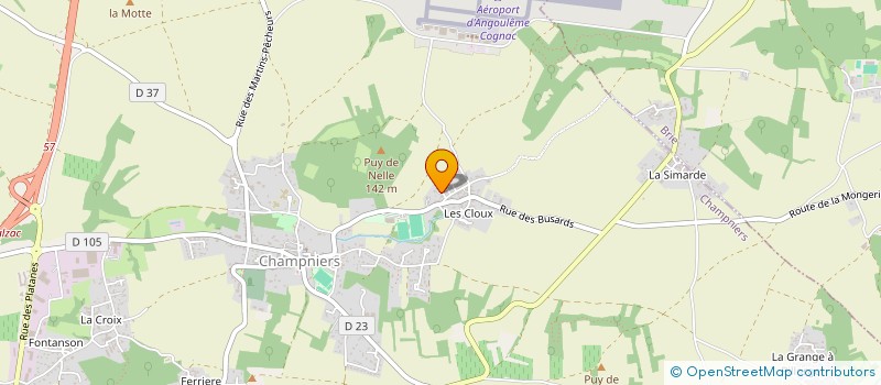 localisation de l'entreprise MONSIEUR BERTRAND DELHOUGNE  CHAMPNIERS