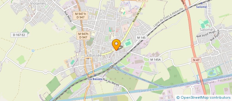 localisation de l'entreprise MONSIEUR BERTRAND DELMAERE  LA BASSEE