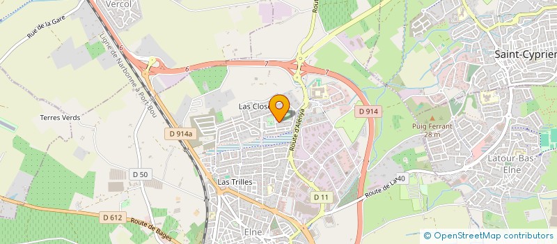 localisation de l'entreprise MONSIEUR BERTRAND DENIS  ELNE