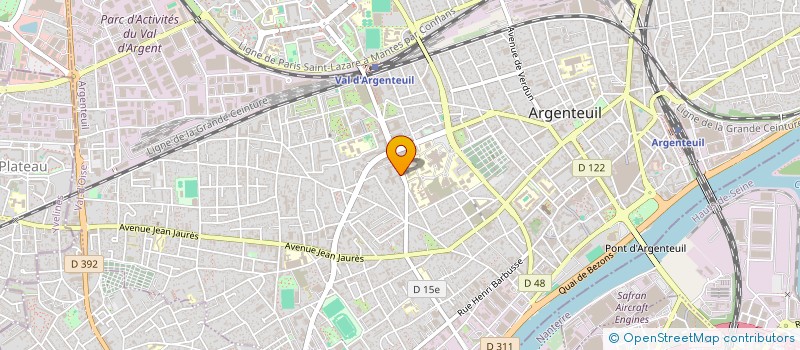 localisation de l'entreprise MONSIEUR BERTRAND DENIS  ARGENTEUIL