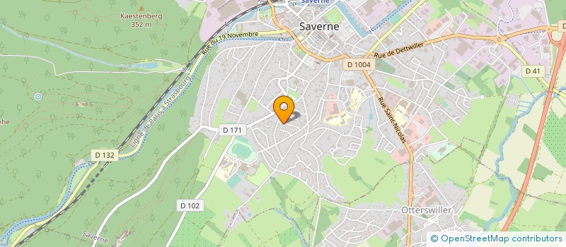 localisation de l'entreprise MONSIEUR BERTRAND DESCHLER  SAVERNE