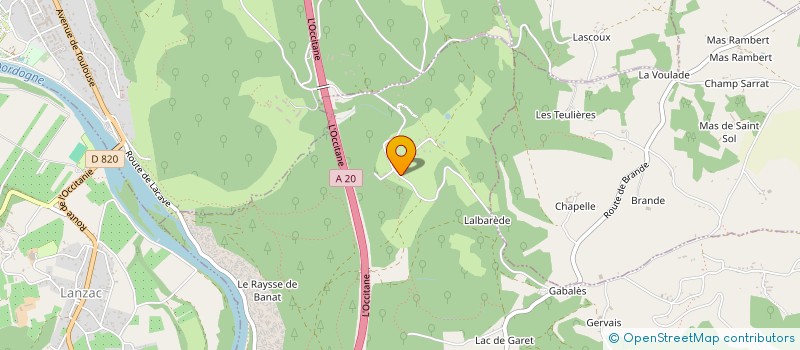 localisation de l'entreprise MONSIEUR BERTRAND DESPLAT  SOUILLAC