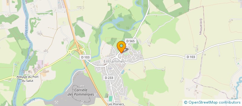 localisation de l'entreprise MONSIEUR BERTRAND DESSAUDES  ENTRAMMES