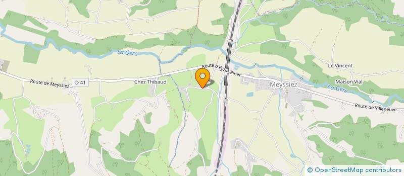 localisation de l'entreprise MONSIEUR BERTRAND DETEUF  MEYSSIEZ