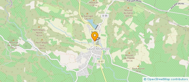 localisation de l'entreprise MONSIEUR BERTRAND DEVRIESE  LAURE-MINERVOIS