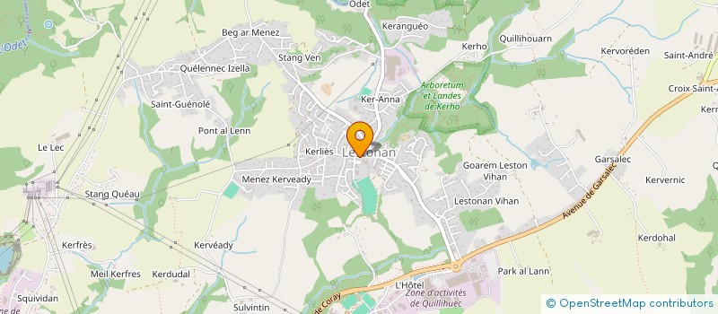 localisation de l'entreprise MONSIEUR BERTRAND DINASQUET  ERGUE-GABERIC