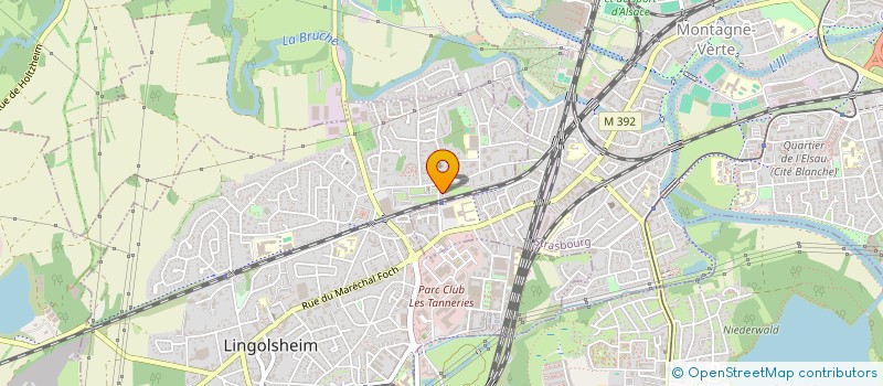 localisation de l'entreprise MONSIEUR BERTRAND DIOT  LINGOLSHEIM