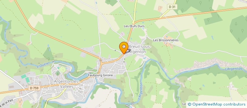 localisation de l'entreprise MONSIEUR BERTRAND DORANGE  ARGENTONNAY