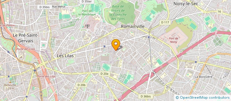 localisation de l'entreprise MONSIEUR BERTRAND DORCET à ROMAINVILLE