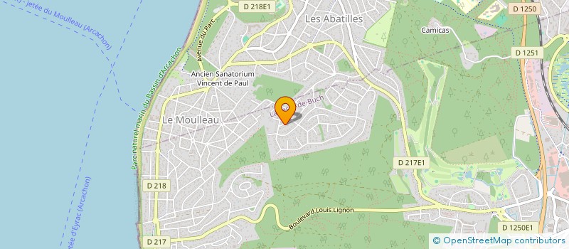 localisation de l'entreprise MONSIEUR BERTRAND DRUART à LA TESTE-DE-BUCH