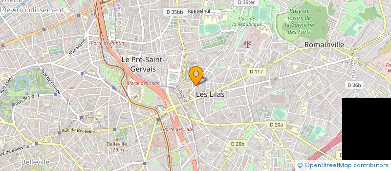 localisation de l'entreprise MONSIEUR BERTRAND DUBOIS à LES LILAS