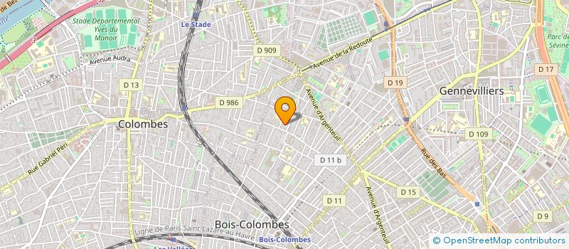 localisation de l'entreprise MONSIEUR BERTRAND DUBOURG à BOIS-COLOMBES