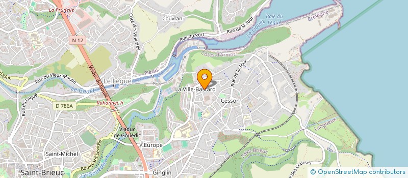 localisation de l'entreprise MONSIEUR BERTRAND DUBREUIL à SAINT-BRIEUC