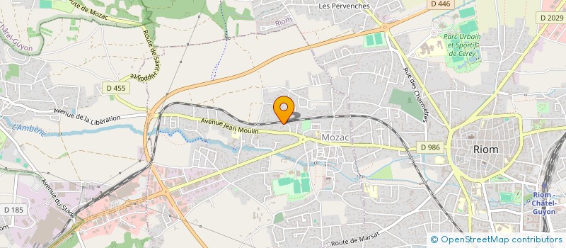 localisation de l'entreprise MONSIEUR BERTRAND DUCHE  MOZAC