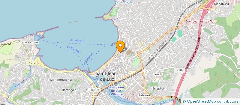 localisation de l'entreprise MONSIEUR BERTRAND DUFAU HITON à SAINT-JEAN-DE-LUZ