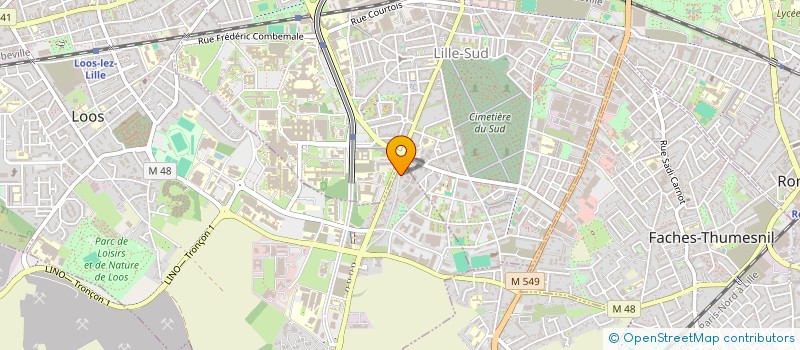 localisation de l'entreprise MONSIEUR BERTRAND DUFOSSE  LOOS