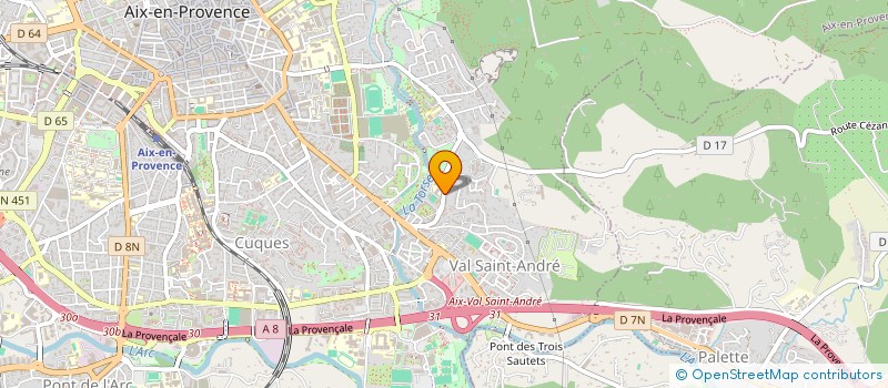 localisation de l'entreprise MONSIEUR BERTRAND DUFRESNE  AIX-EN-PROVENCE